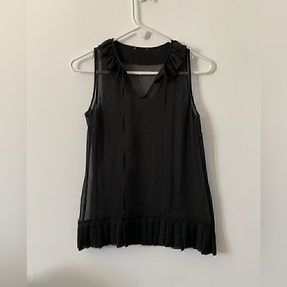 Y2k  Sheer Sleeveless Top